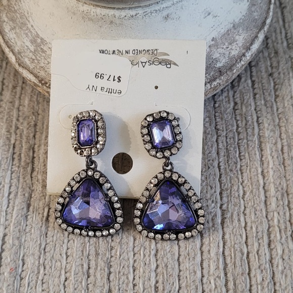 Jewelry - Designed in New York crystal ENTTRA Post at back